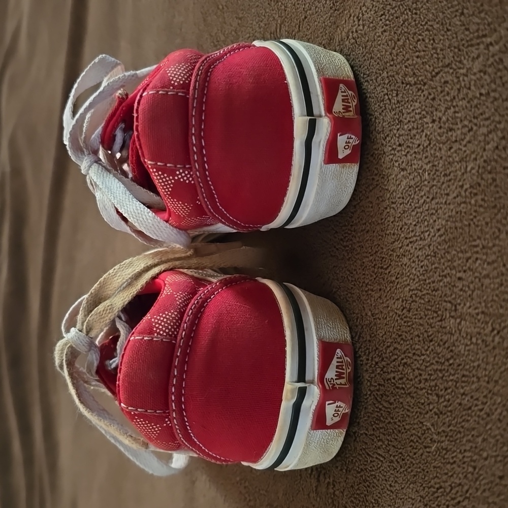 Red checkered vans - Picture 2 of 7